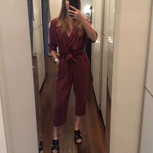 Anthropologie: Easy cozy cotton jumpsuit/romper